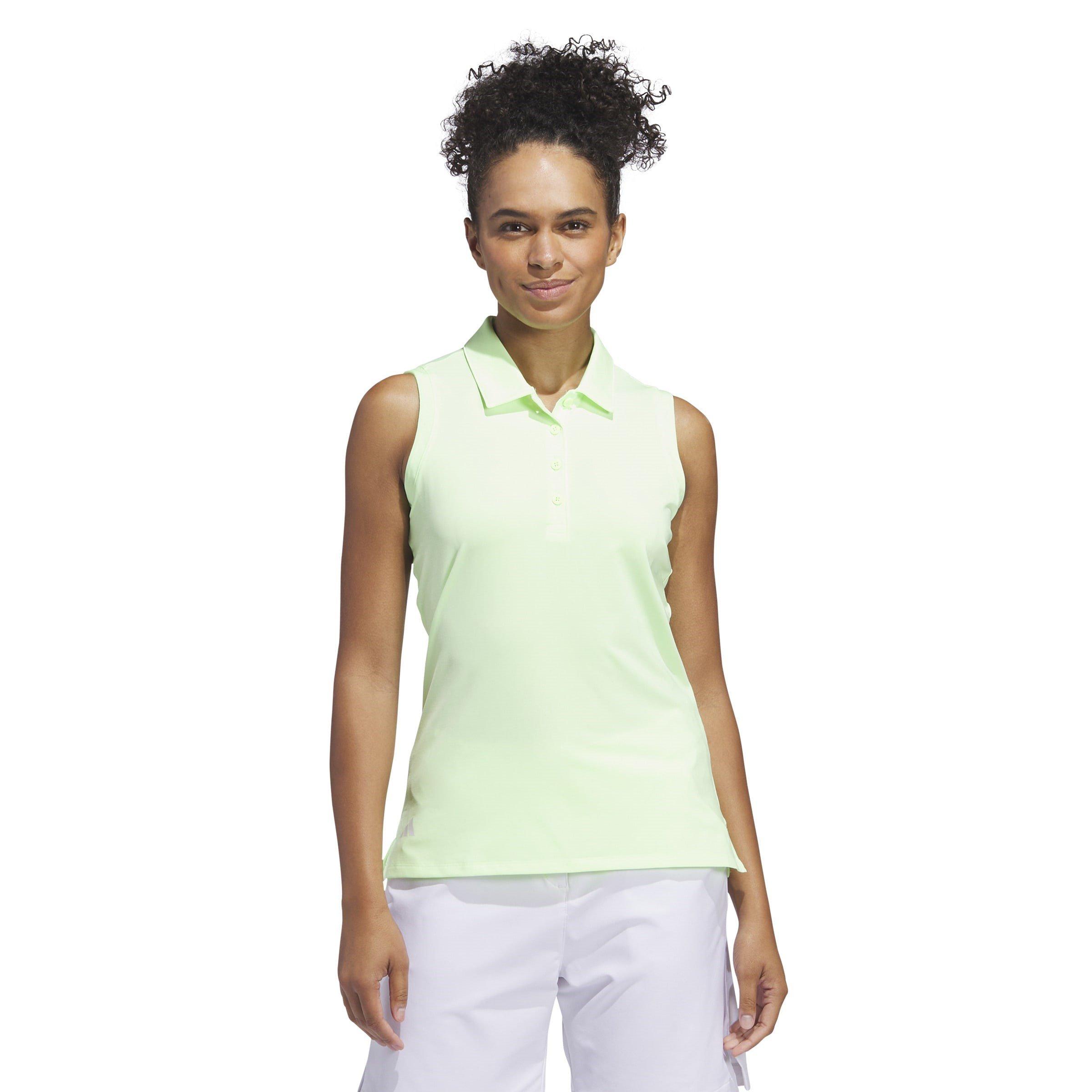 adidas Ultimate365 Solid Sleeveless Polo Shirt Womens
