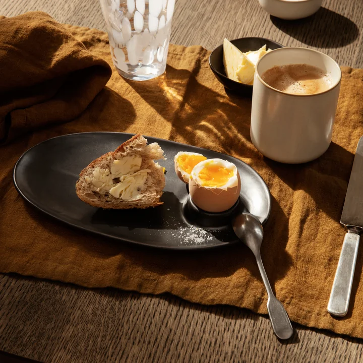 Ferm Living - Flow Frühstücksteller, off-white