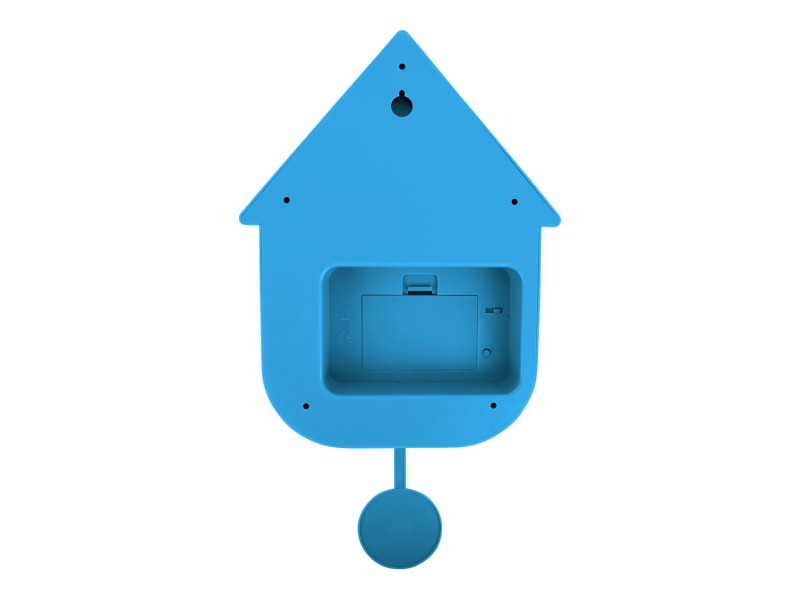 Wall Clock Modern Cuckoo KA5768TB Turquoise blue