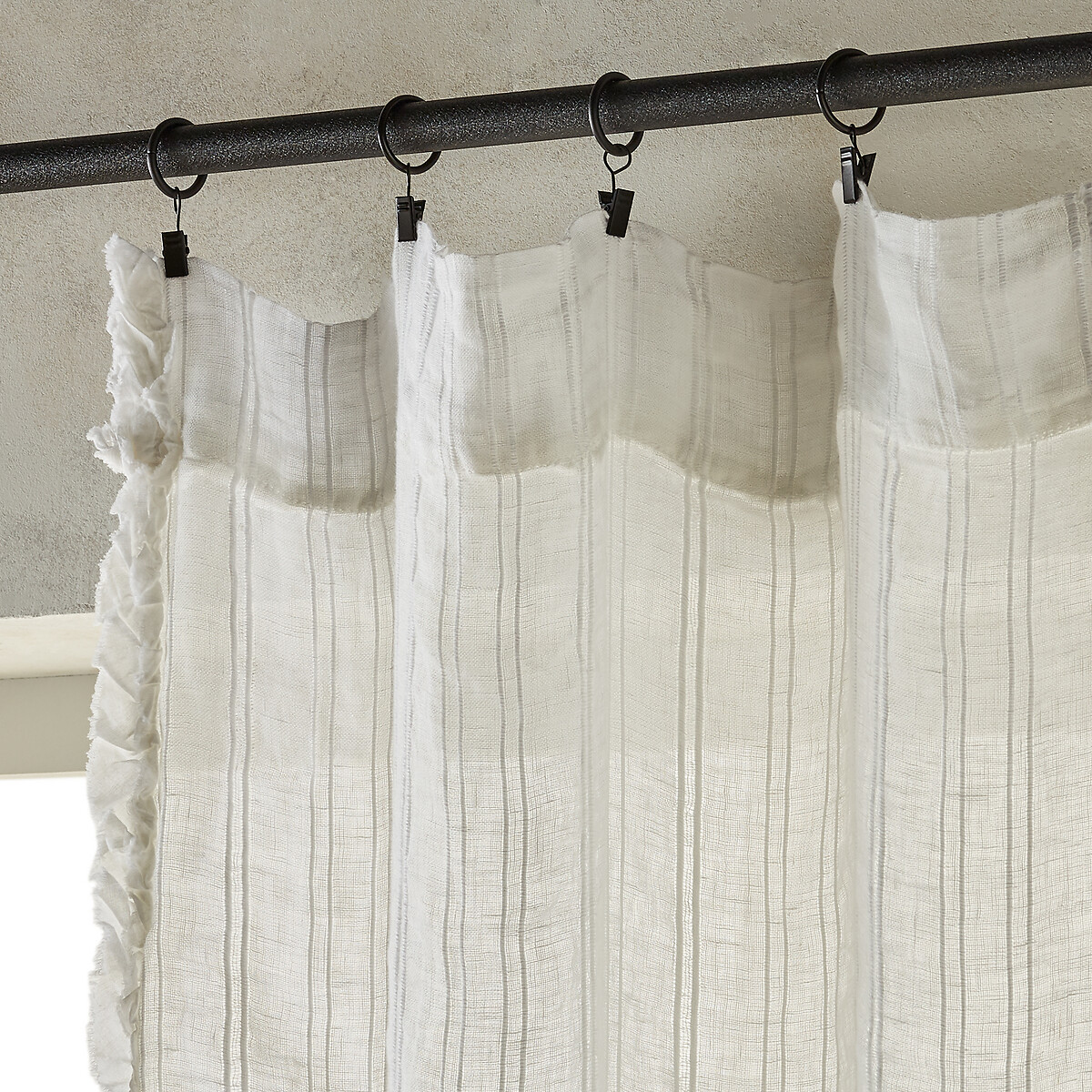 AM.PM<br>Bolsa de vidro em linho viscose, Plumaka
