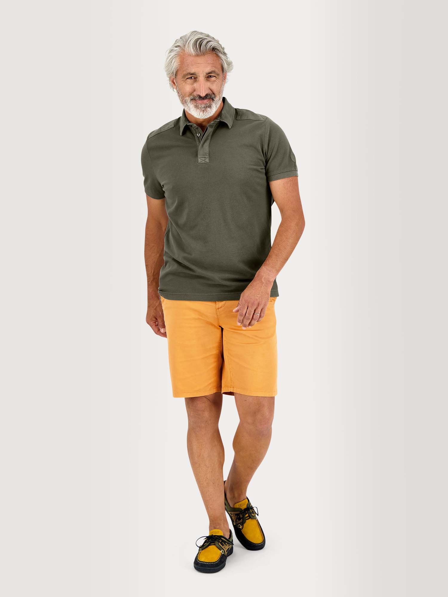 Polo Homme Manches Courtes Beige