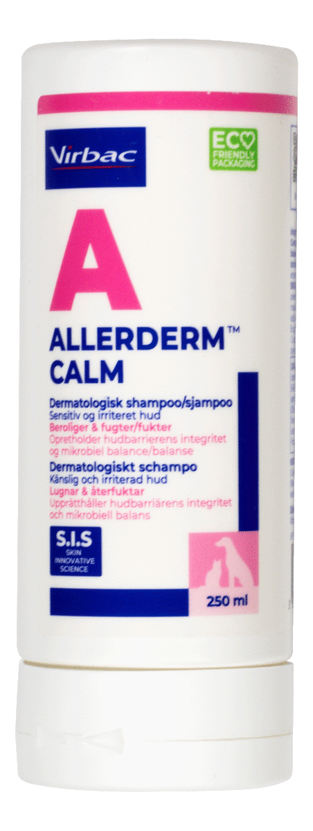 Virbac Allerderm Calm shampoo, sensitiv hud - 250 ml