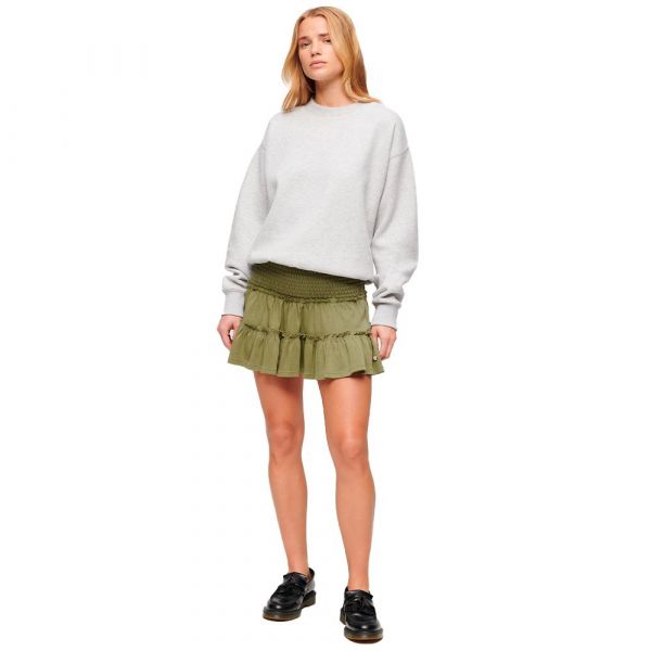 Superdry Tiered Short Skirt Verde XL Mulher