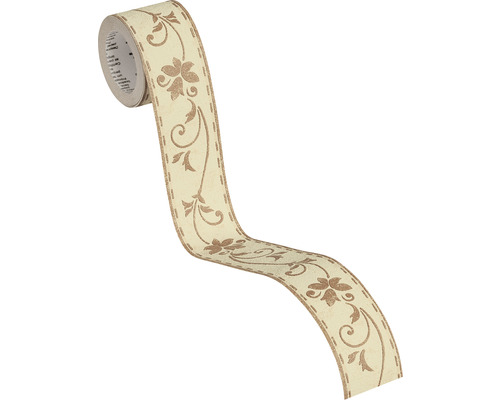 Rand 2590-28 Alleen Randen 9 zelfklevend bloemrank bruin 5 m x 5 cm