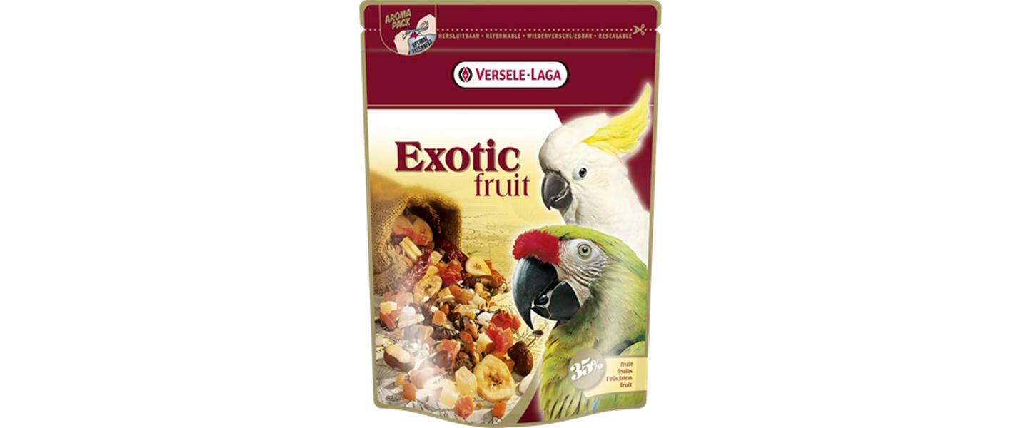 Ziervogelfutter Exotic Fruit Mix für Papageien, 600 gLeckerei für Papageien