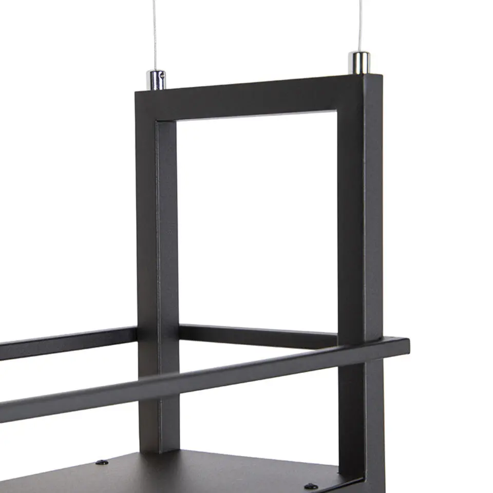 Qazqa hanglampen cage rack zwart e27