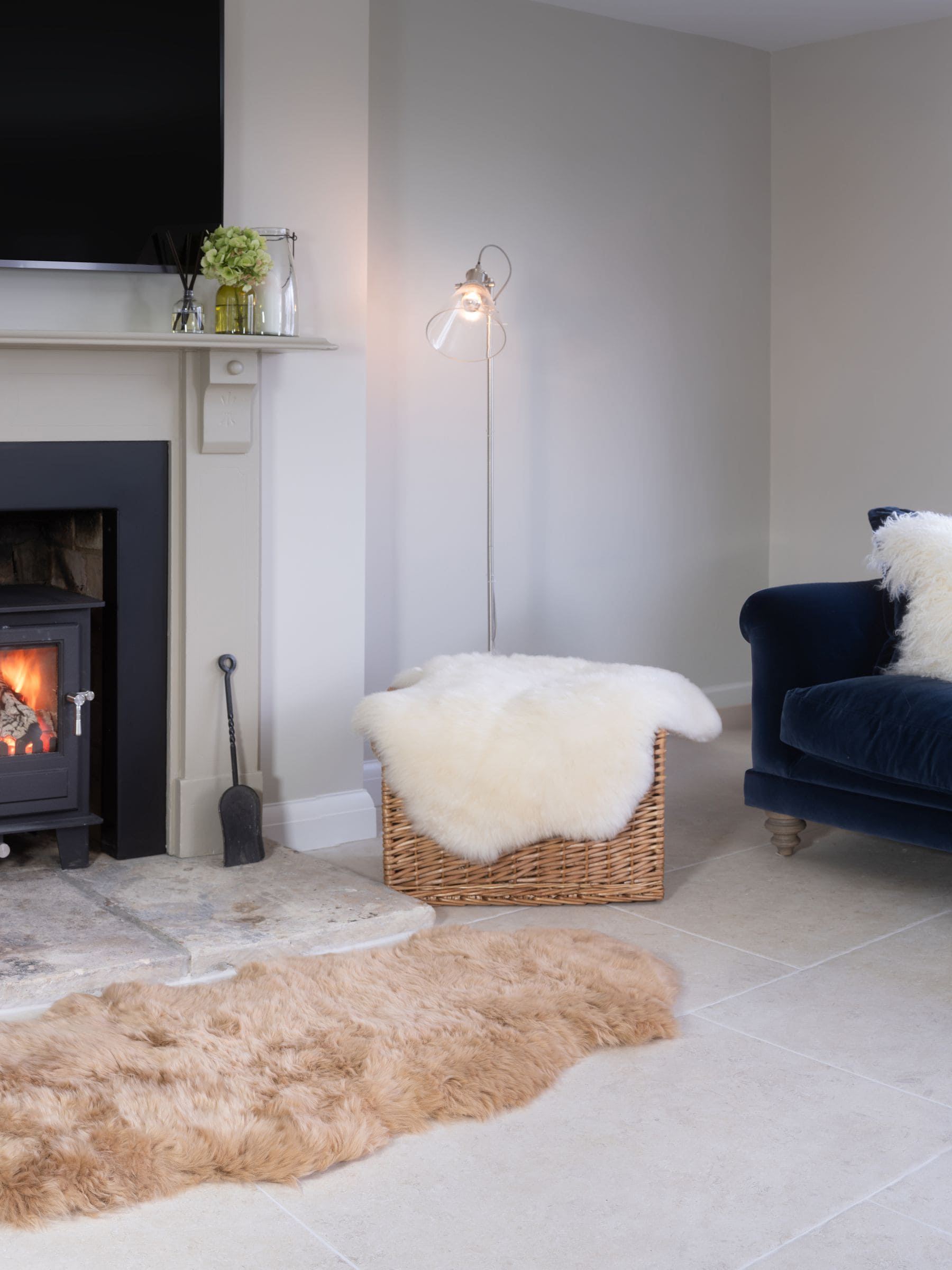 Naturally Sheepskins tapijt van dubbele schapenhuid