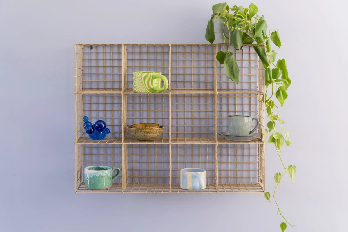 Kalager Design  Cup rack reol, lille - Signal Green