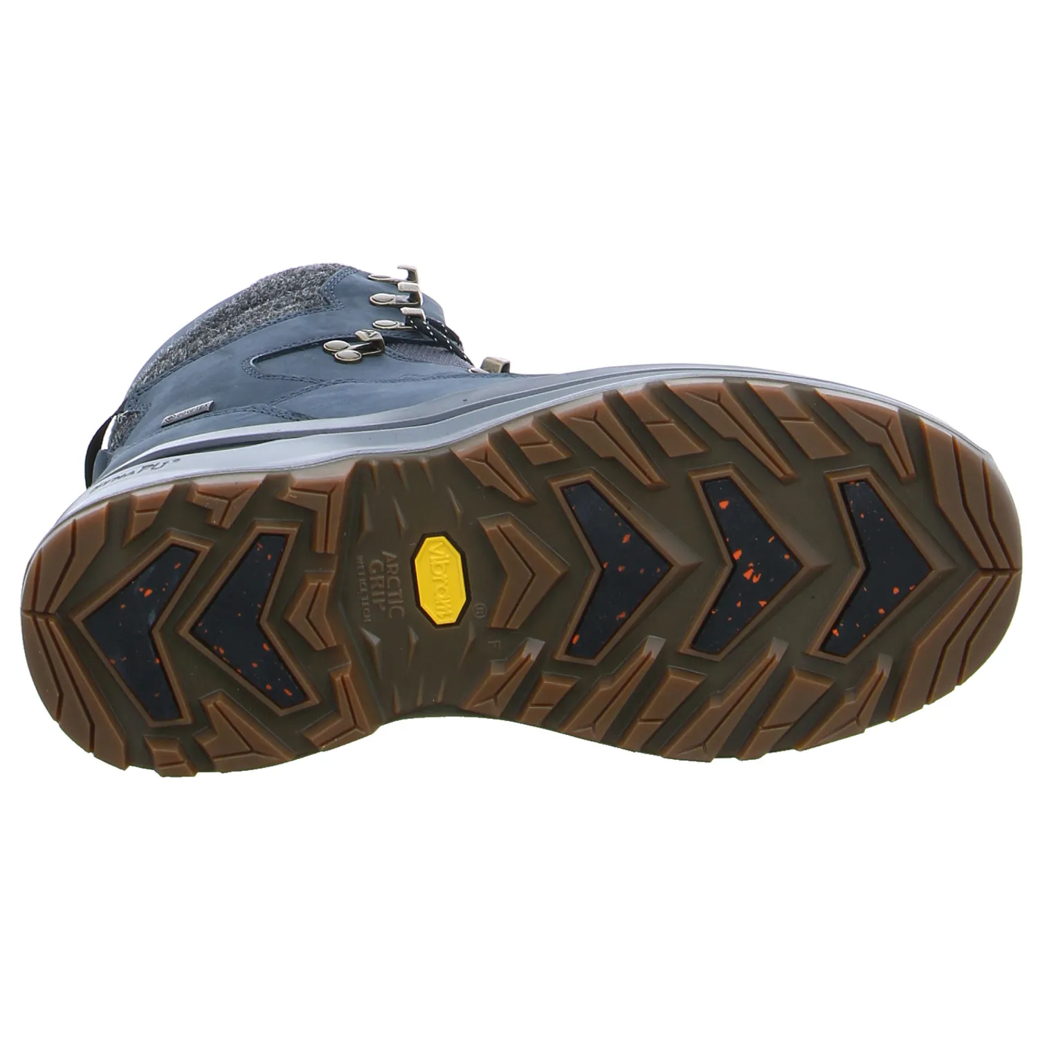 LOWA Snowboots Blau Leder