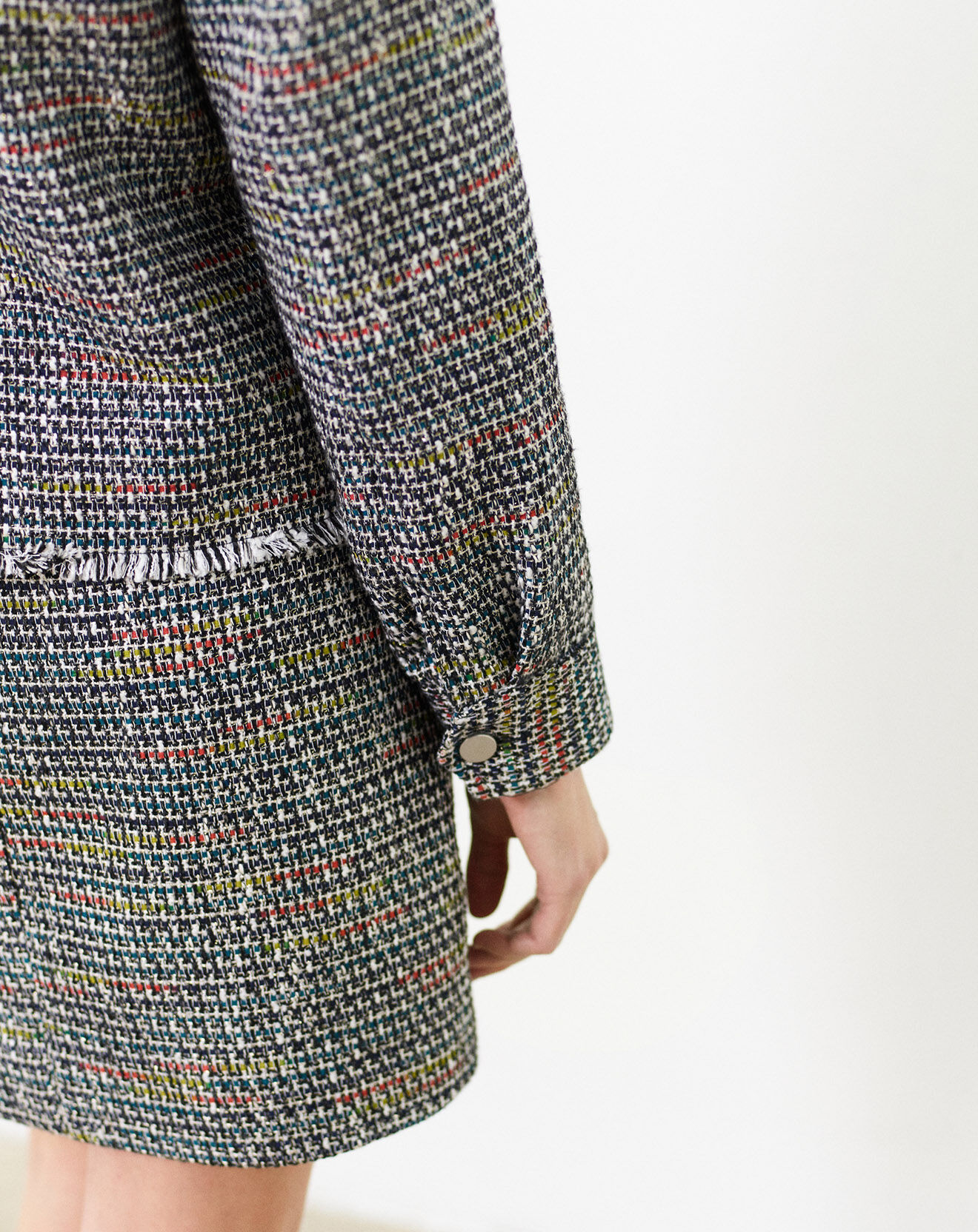 Caroll Veste en Tweed Suzette menthe