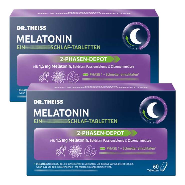 Dr. Theiss Melatonin Ein- & Durchschlaf-Tabletten, 2x60 St