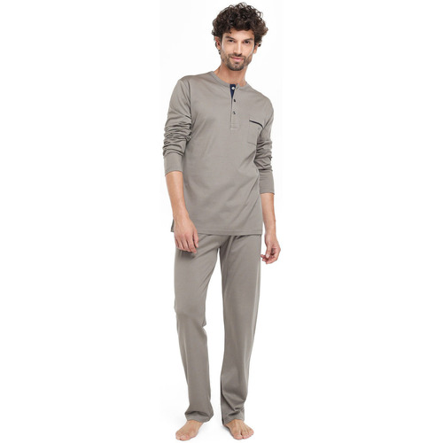 Zd - Zero Defects - Pijama hilo de Escocia topo Marrón