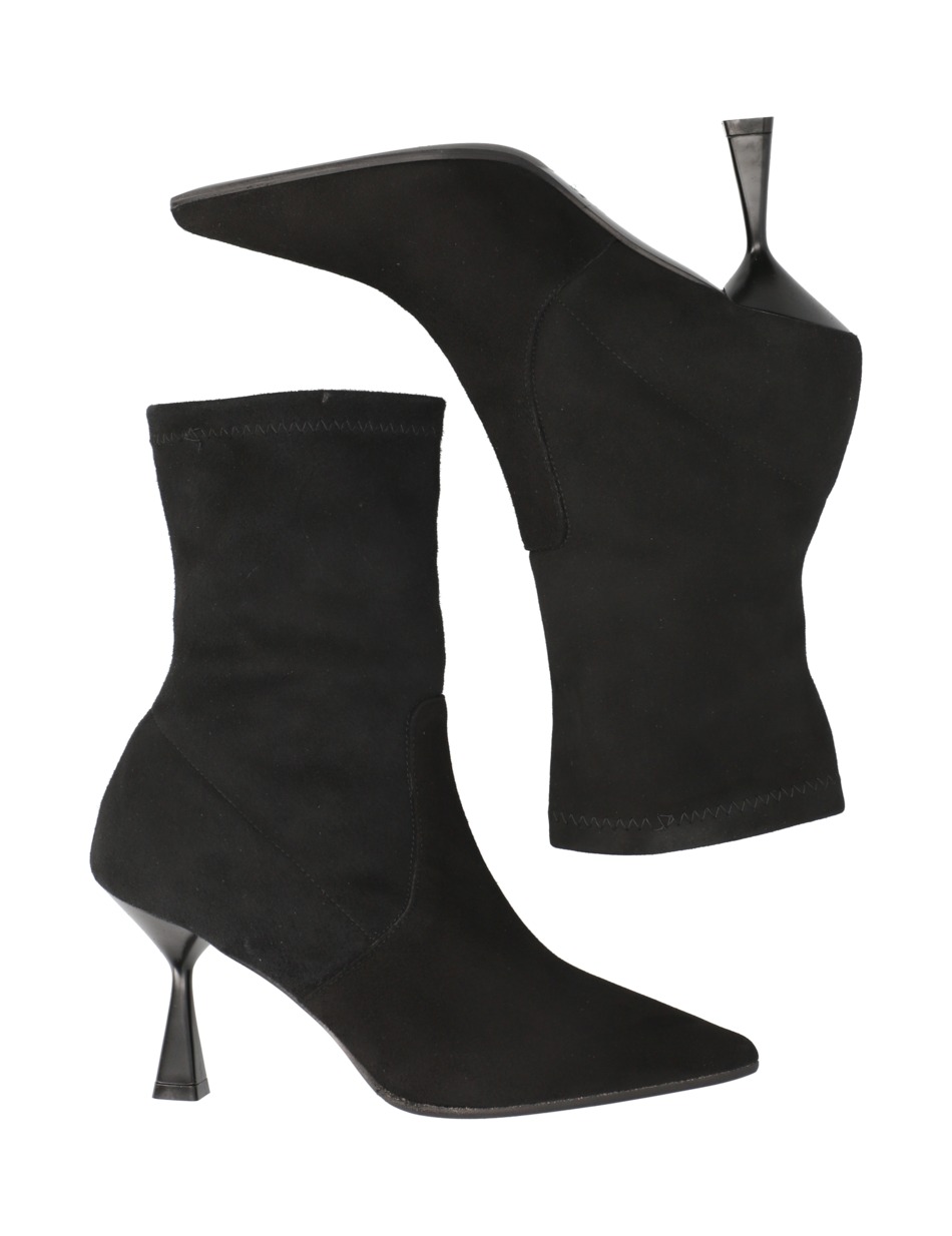 Lederkombination Stiefelette