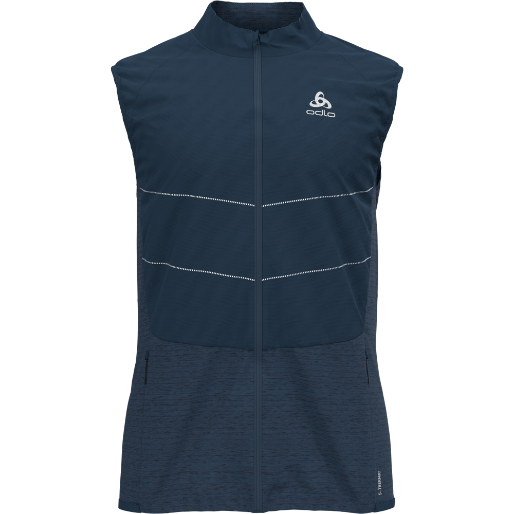 Odlo Run Easy S-Thermic Weste Herren blue wing