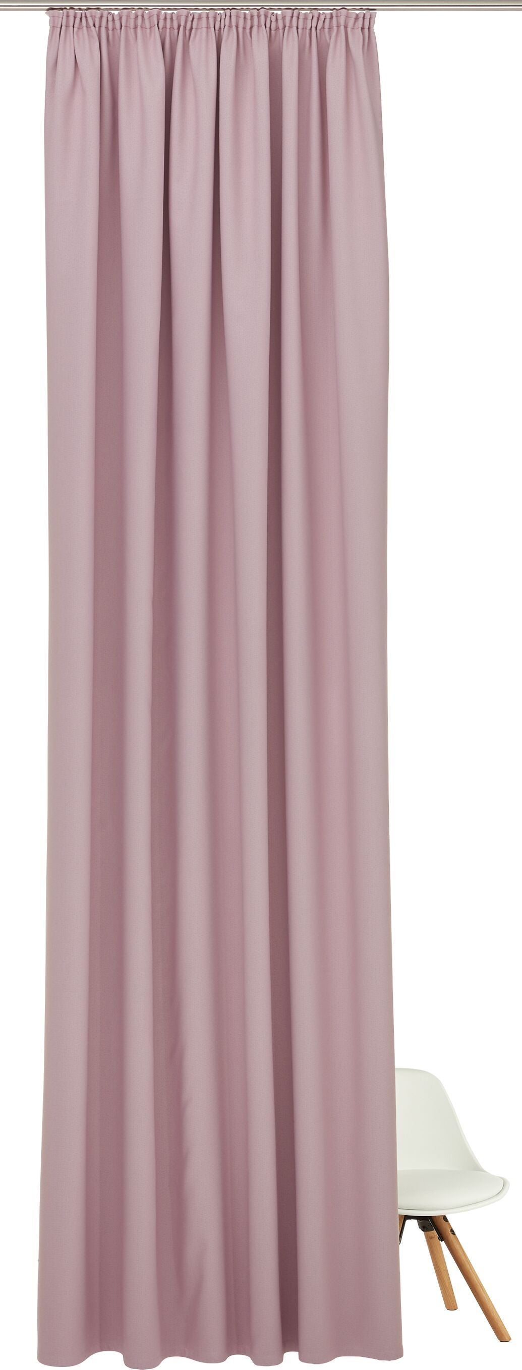 ELORA Fertigvorhang lichtdicht - Lila / B: 150.0 cm x H: 270.0 cm