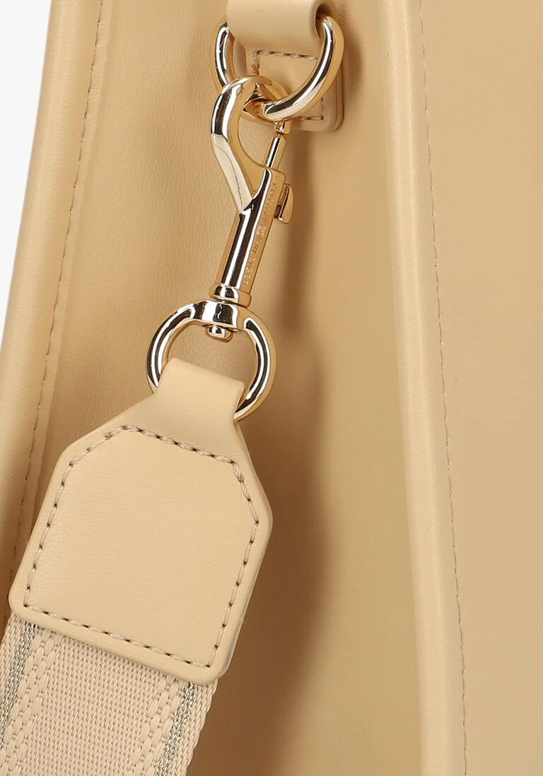 TOMMY HILFIGER beige tommy hilfiger handtas th monotype mini tote