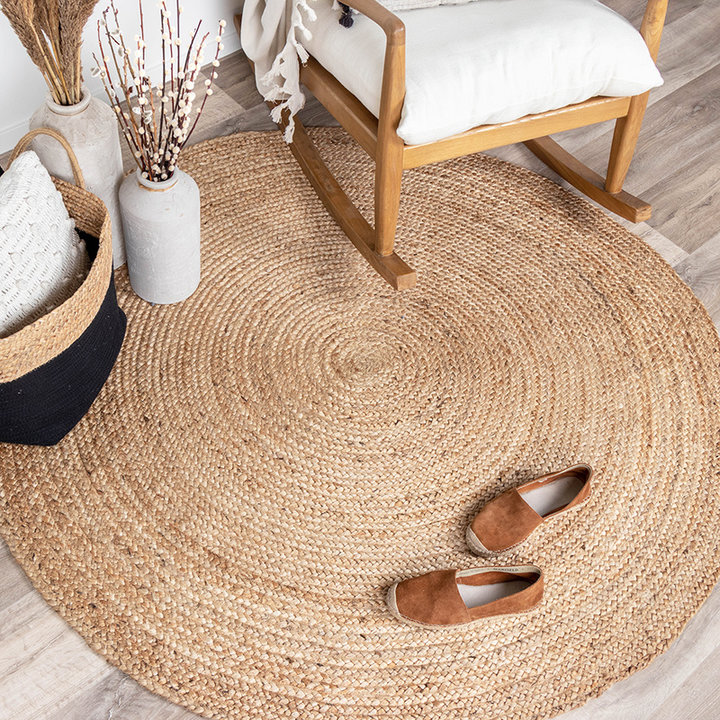 Jute vloerkleed - Fair Rond Naturel  | Back to nature!