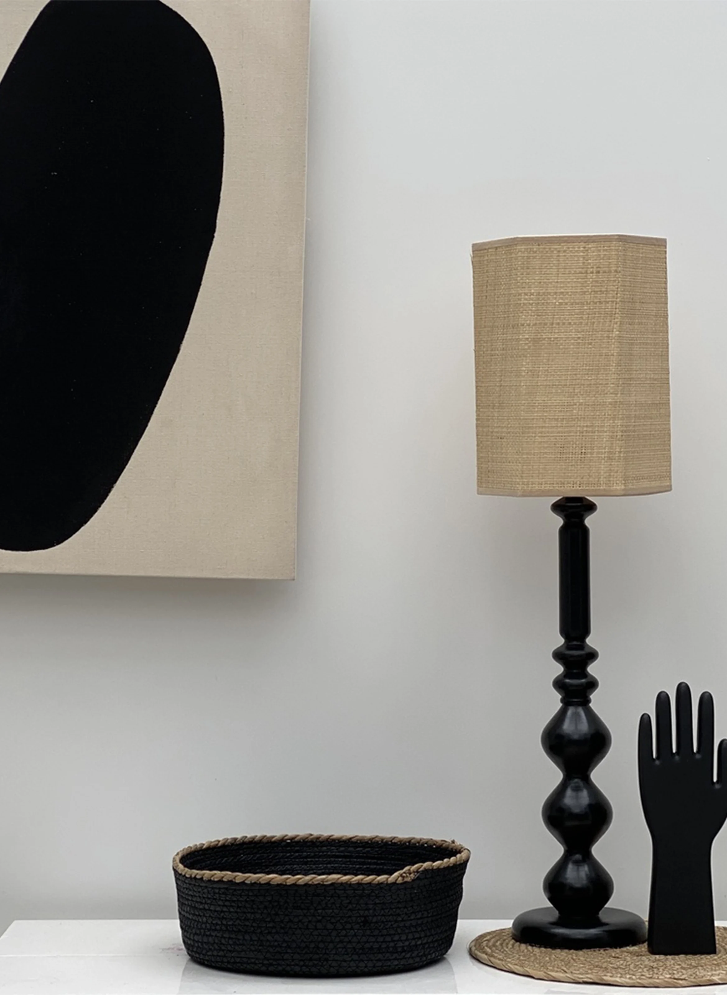 Set de 3 paniers | Noir