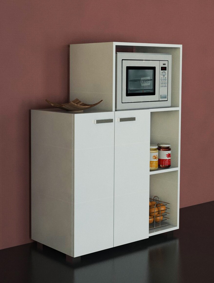 Mehrzweckschrank Küchenschrank Pars Weiß