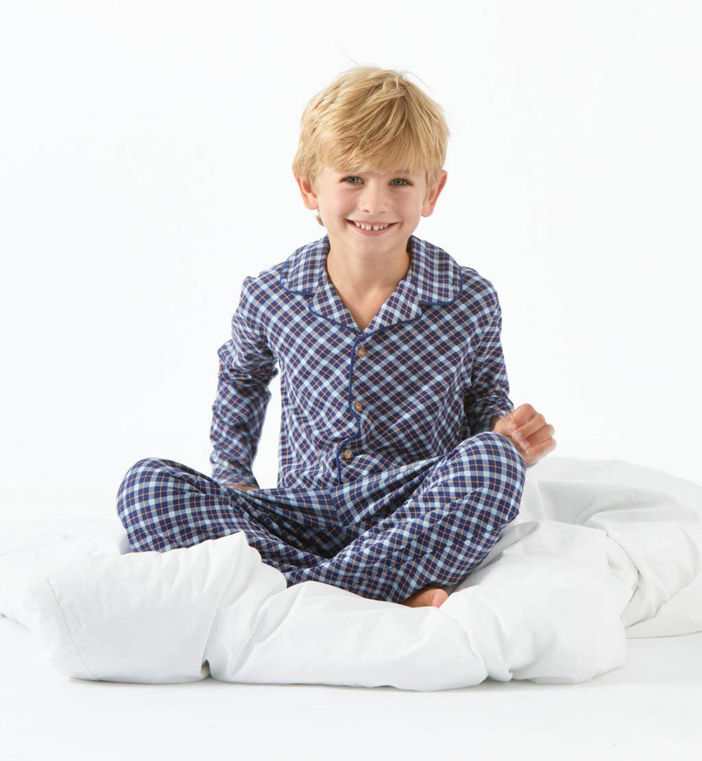 Little Label geruite pyjama van katoen blauw