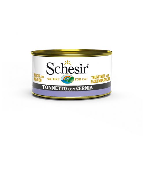 Schesir Kat Blik Ocean - Kattenvoer - Tonijn Tandbaars 85 g
