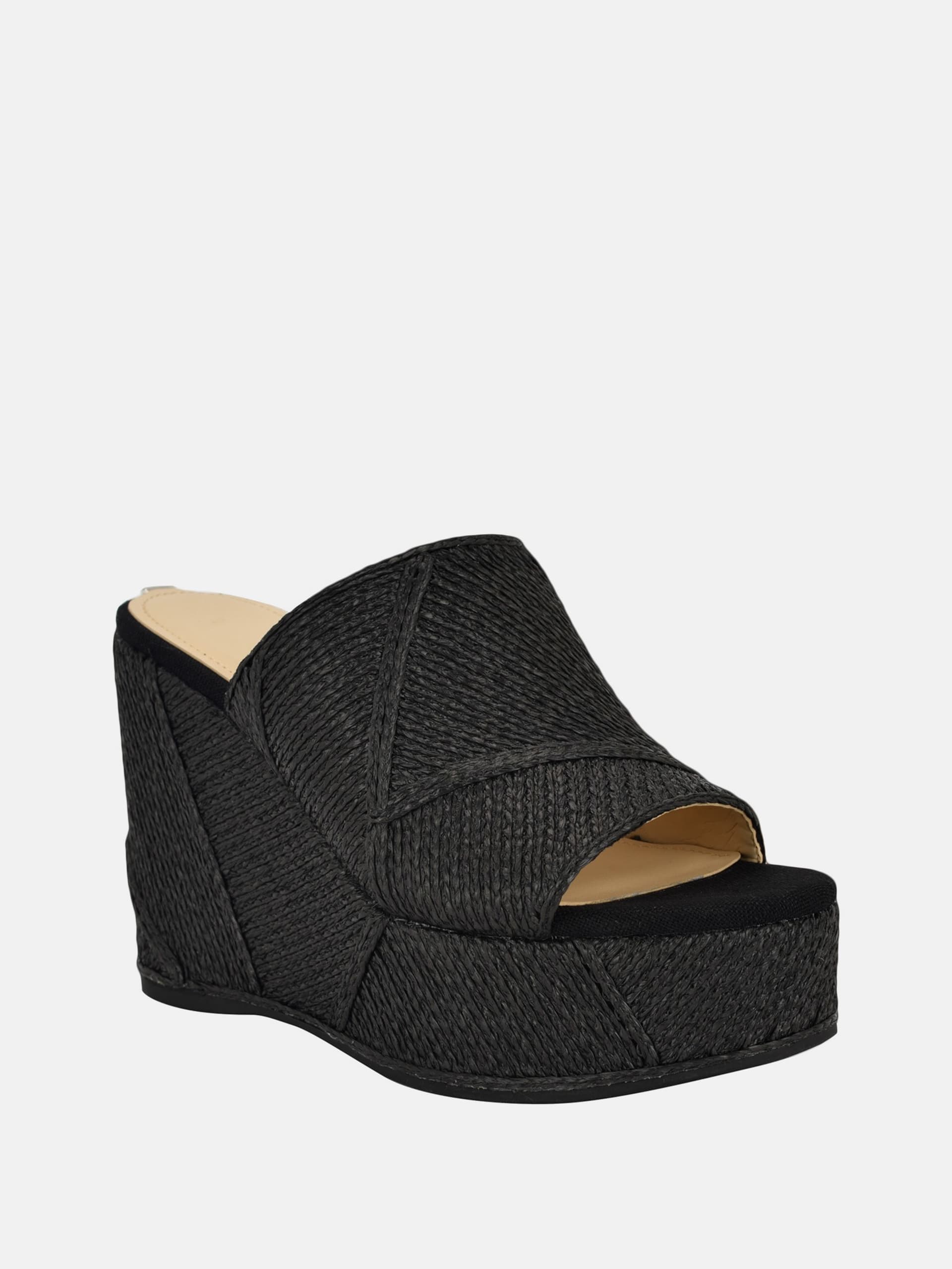 Sapatos de plataforma Evenz em ráfia