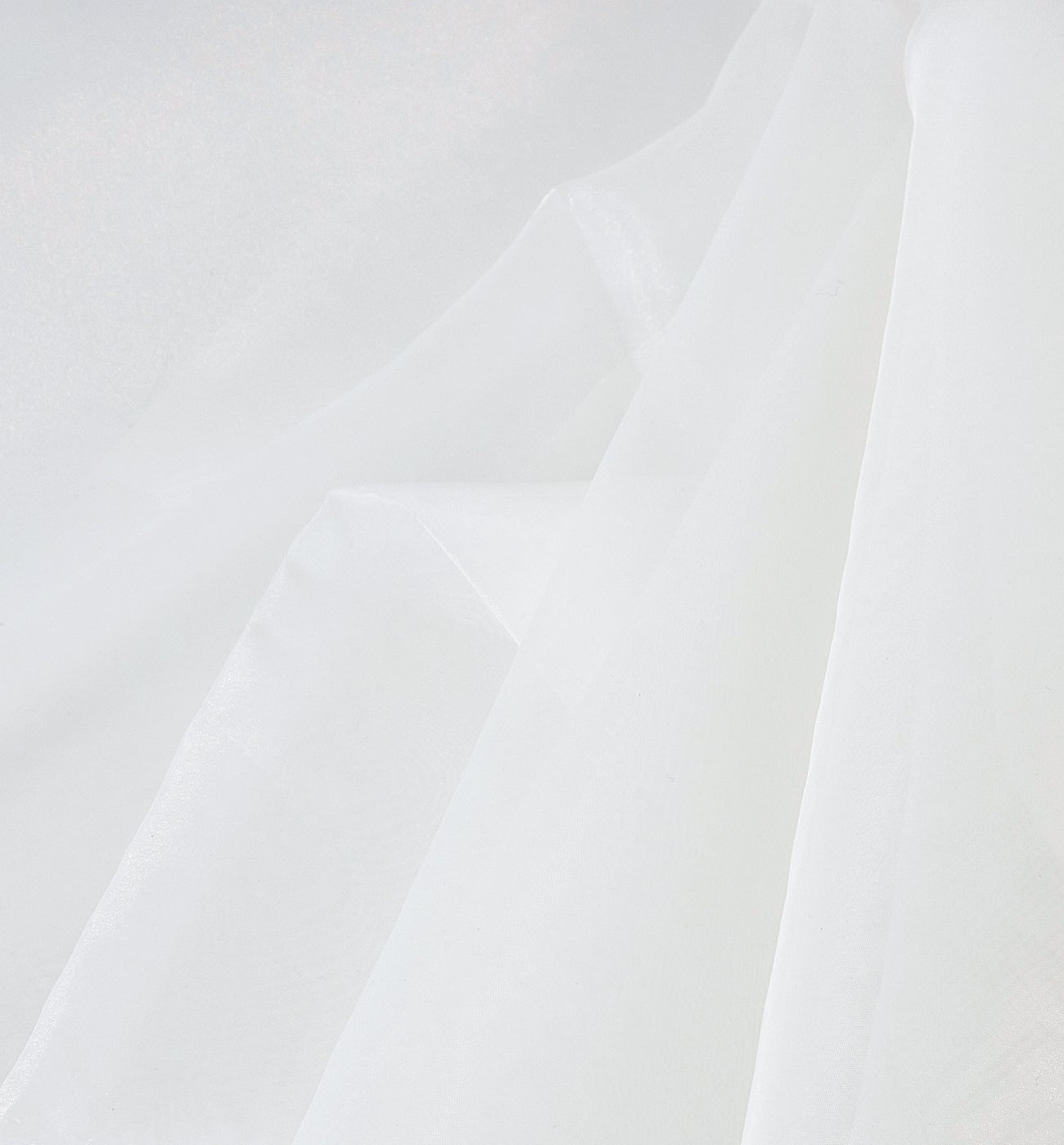 Coupon de tissu en organza - Ecru
