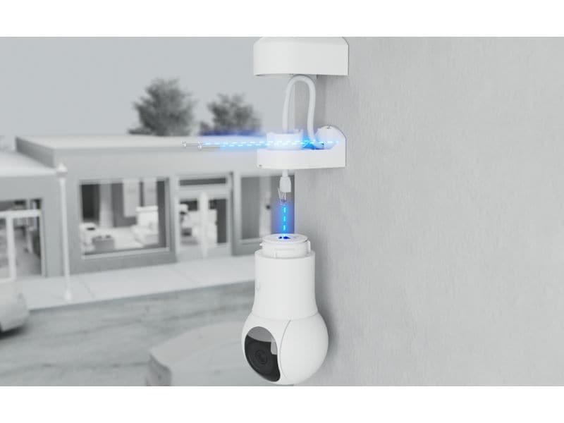 Ubiquiti Netzwerkkamera G5 PTZ Weiss Kompakte PTZ-Kamera mit 2K-Auflösung, Smart Detection und wetterfestem Gehäuse für professionelle Sicherheitsanwendungen