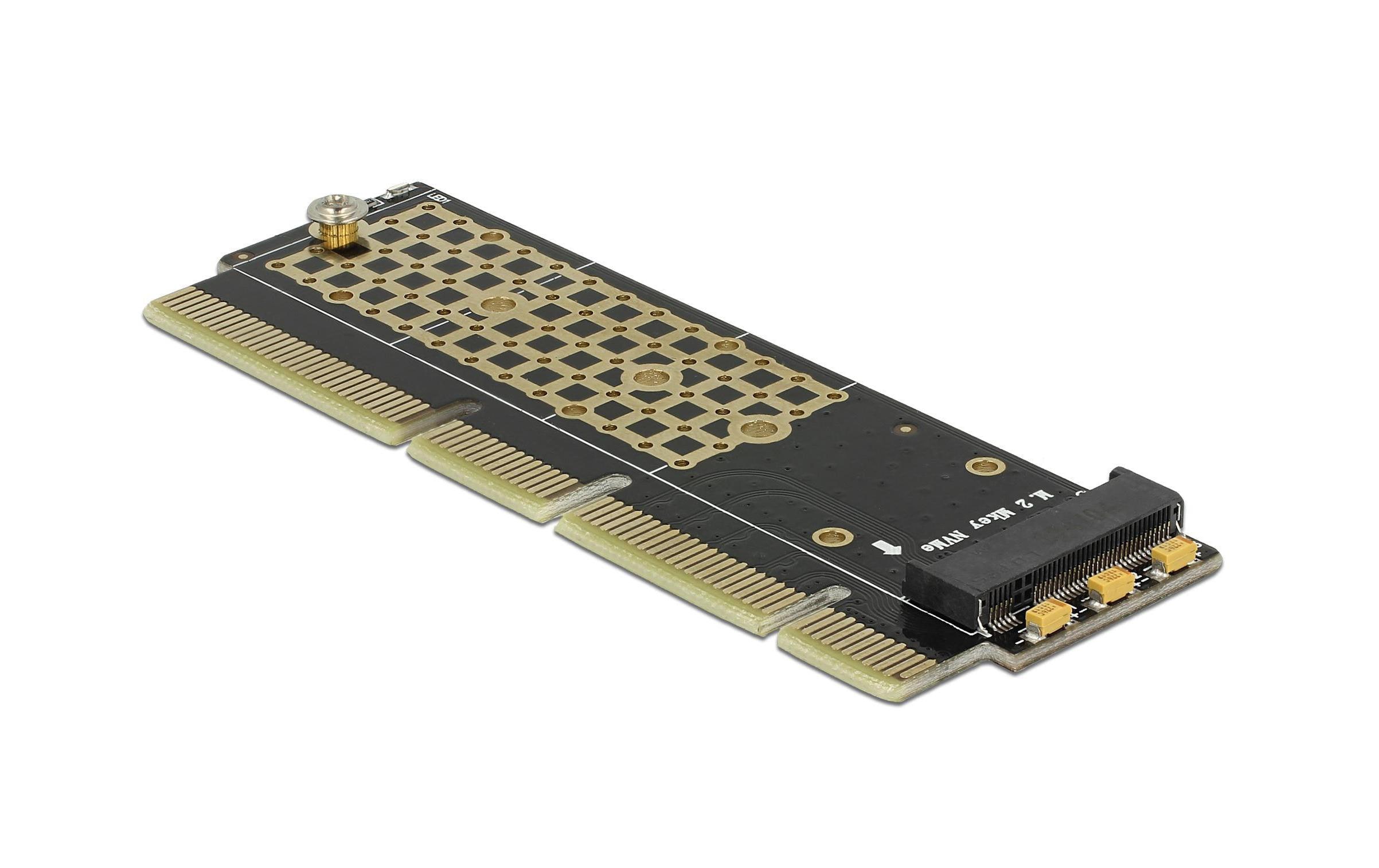 Host Bus Adapter PCIe x16/x8/x4 – M.2, NVMe, Key MDelock PCI Express x16 (x4 / x8) Karte zu 1 x NVMe M.2 Key M für Server