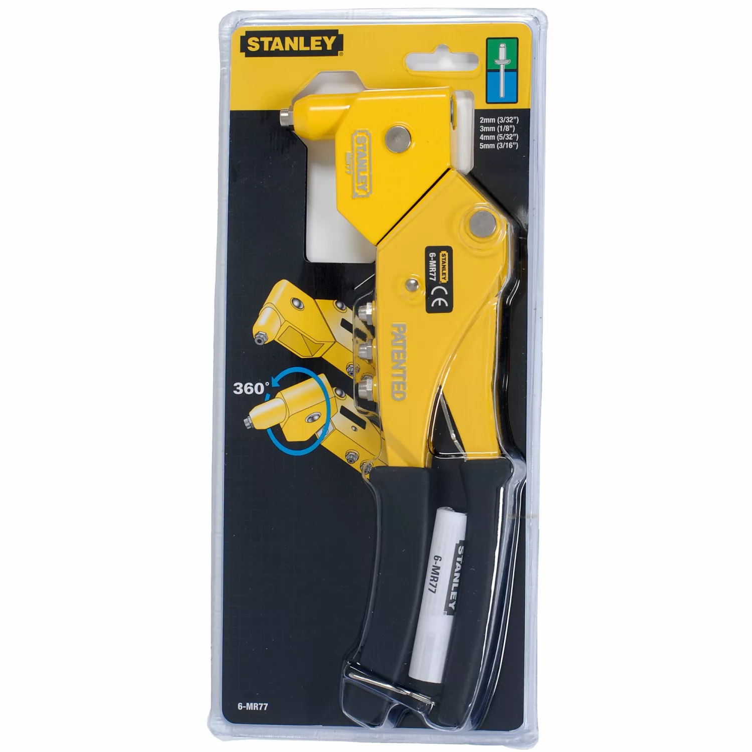 Stanley 6-MR77 Popnageltang met draaibare kop - 2 t/m 5 mm