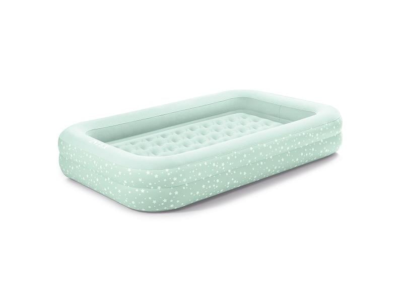 Intex Luftbett Kidz Travel Set 107 x 168 cm, Mint Kinder-Luftbett mit Pumpe