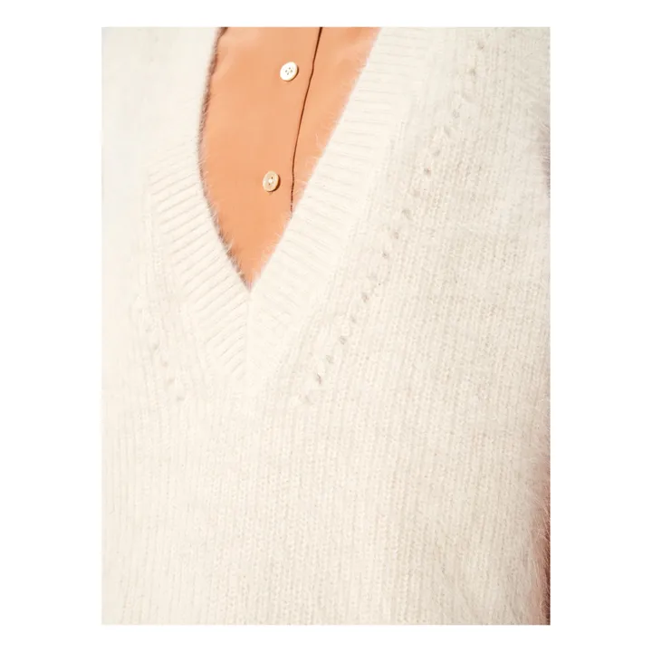Bellerose Pull Dateis Angora - Collection Femme  | Ecru