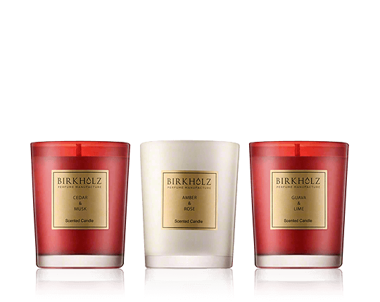 Birkholz Scented Candle Collection Romance & Harmony Set 60g-60g-60g