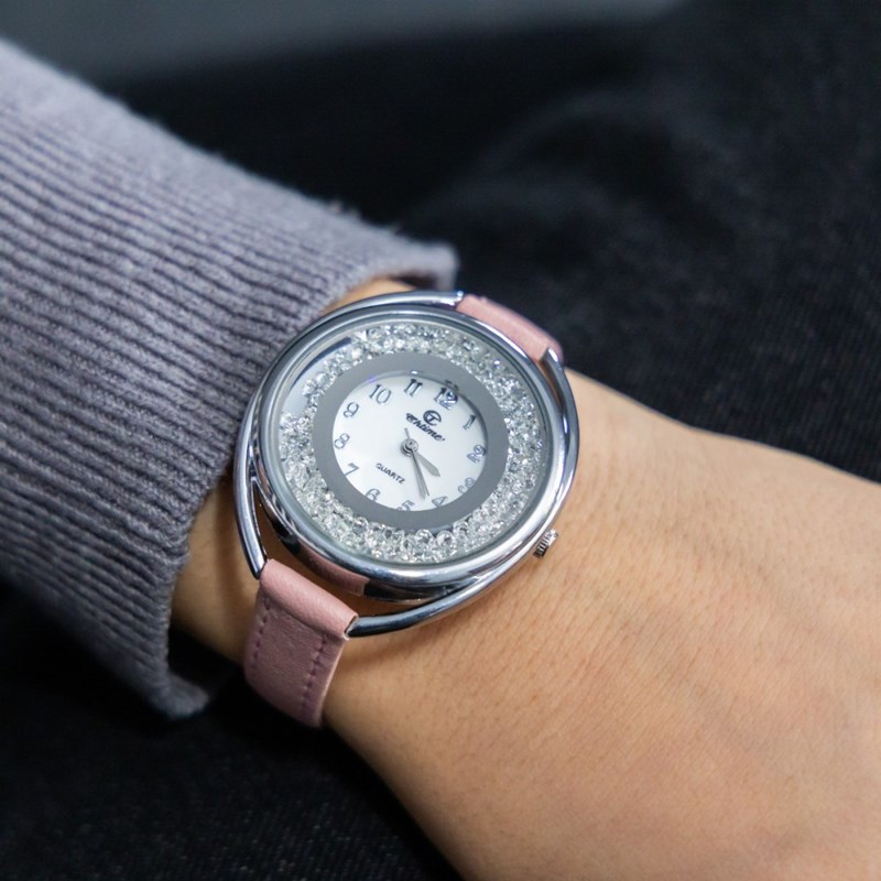 Montre Femme CHTIME bracelet Cuir Rose
