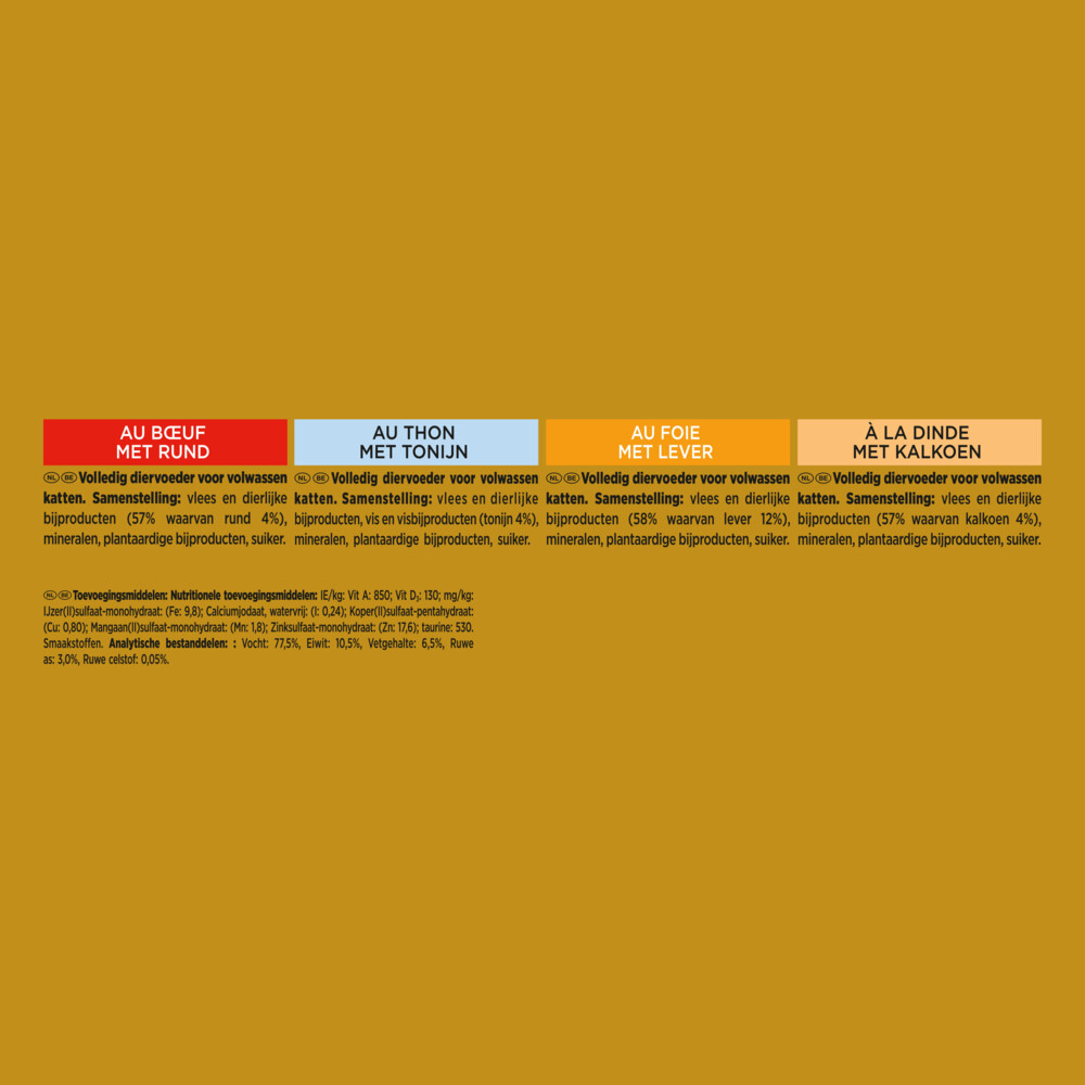 Gourmet Gold Fijne Mousse Rood8 x 85 gr
