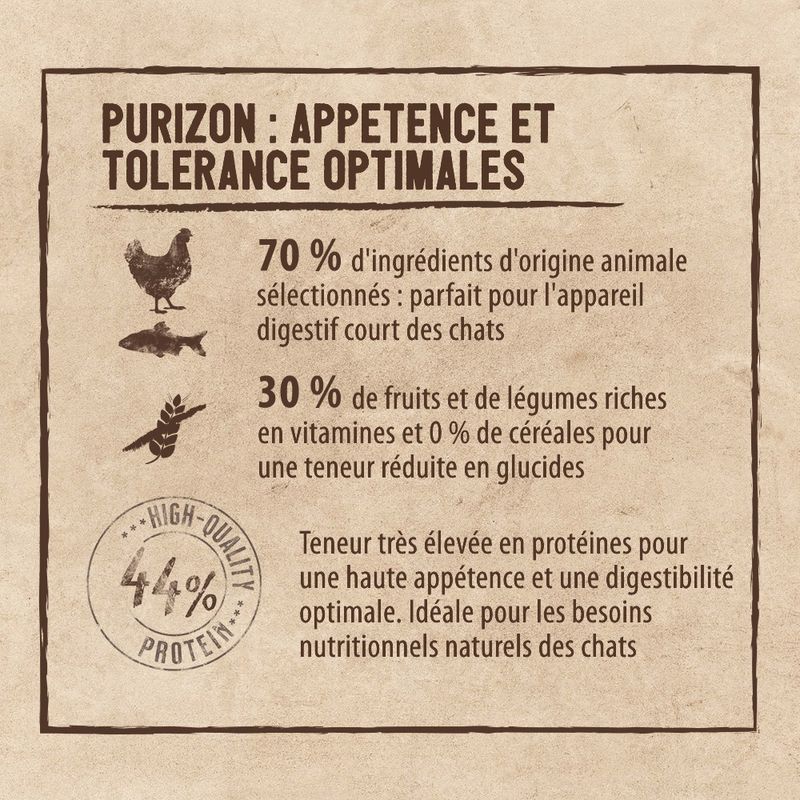 Purizon Kitten, poulet & poisson - sans céréales