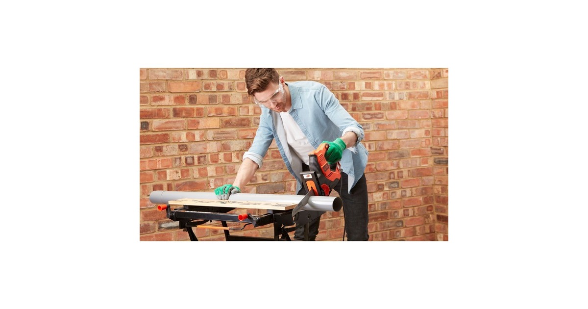 BLACK+DECKER500W Scorpion Multizaag met AutoSelect technologie RS890K-QS reciprozaag  (Oranje/zwart)