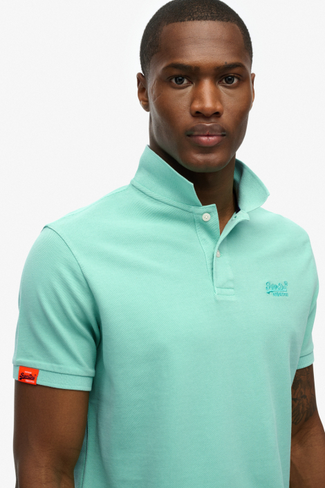 Superdry groene heren polo
