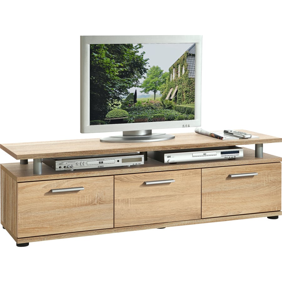 TV-Möbel Samson II Dekor weiss 135 x 40 x 40 cm