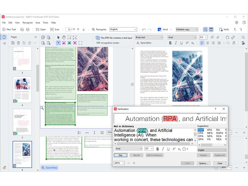ABBYY FineReader PDF Corporate ESD, Subs., Single User, 3 J Umfassende PDF-Lösung