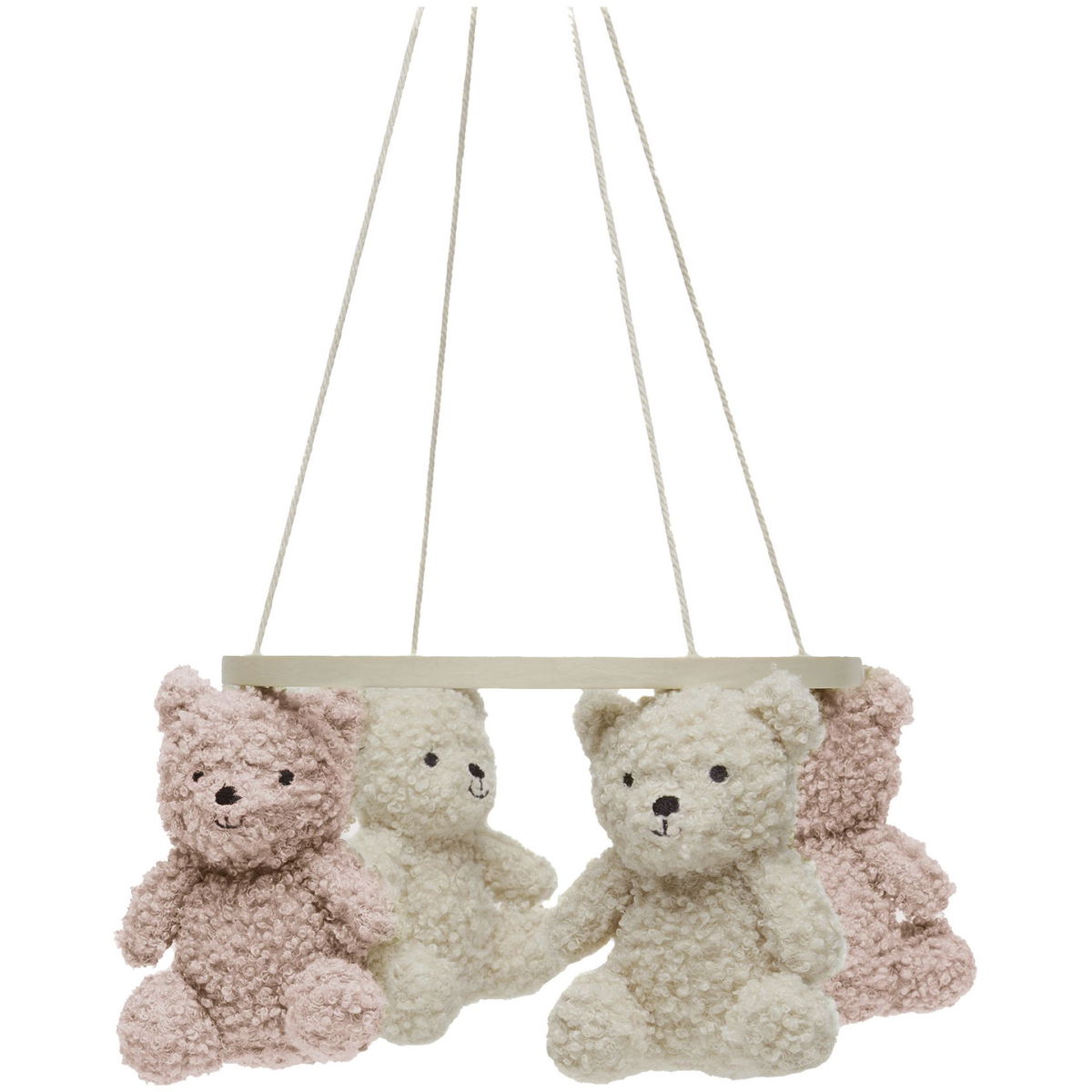 JolleinJollein   Baby Mobile teddy bear wild rose naturel