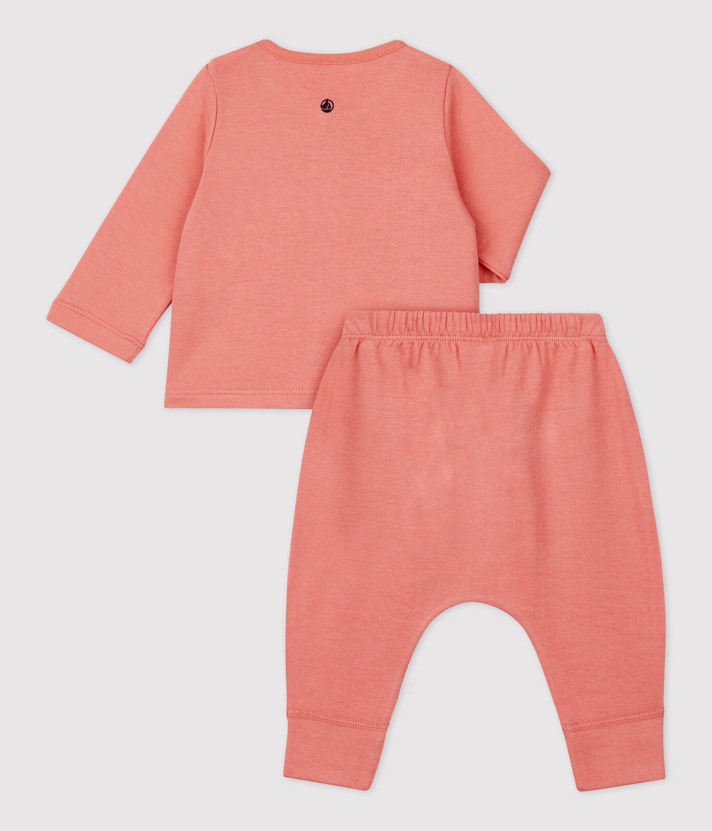 Ensemble 2 pièces uni en tubique bio bébé