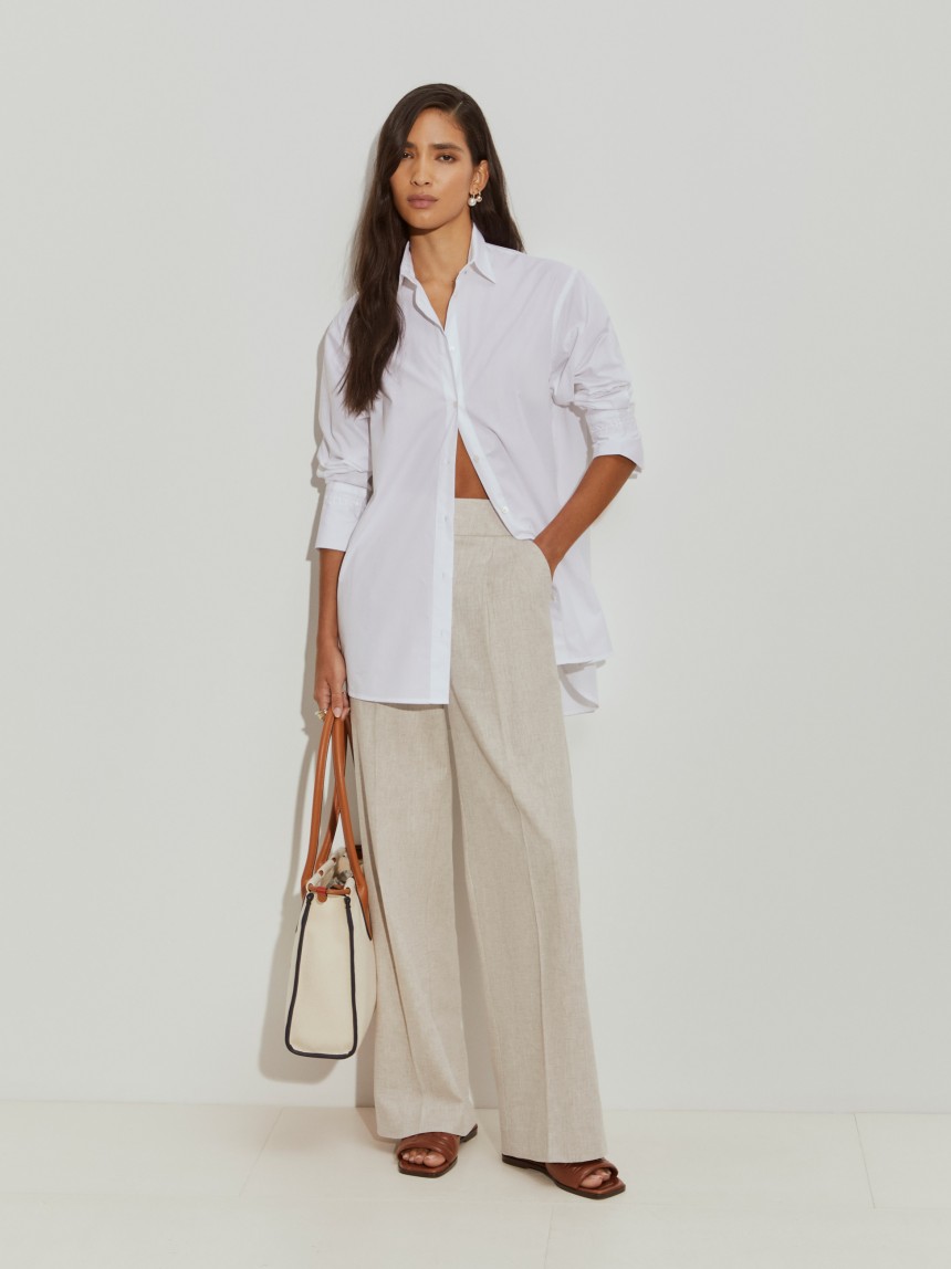 Camisa oversize de algodão