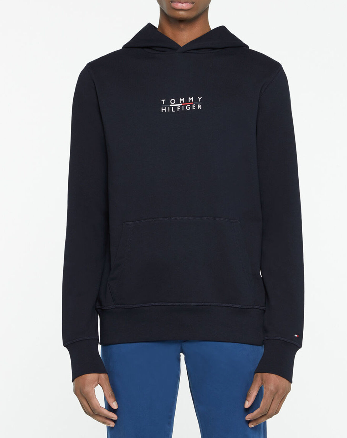 Tommy Hilfiger Sweat à capuche Square Logo bleu marine
