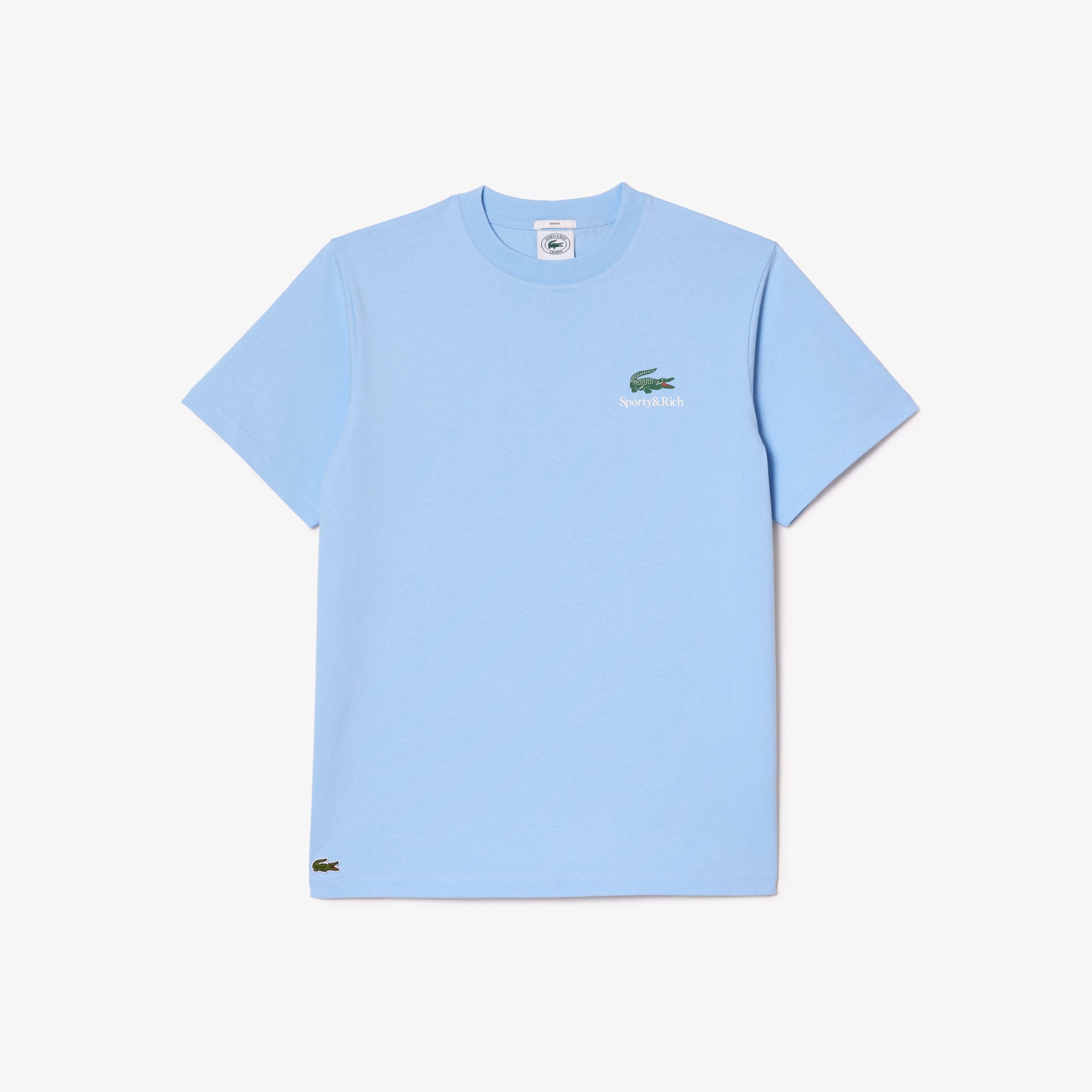 T-shirt Lacoste x Sporty & Rich oversize T-Shirts - Bleu - Lacoste - Unisex