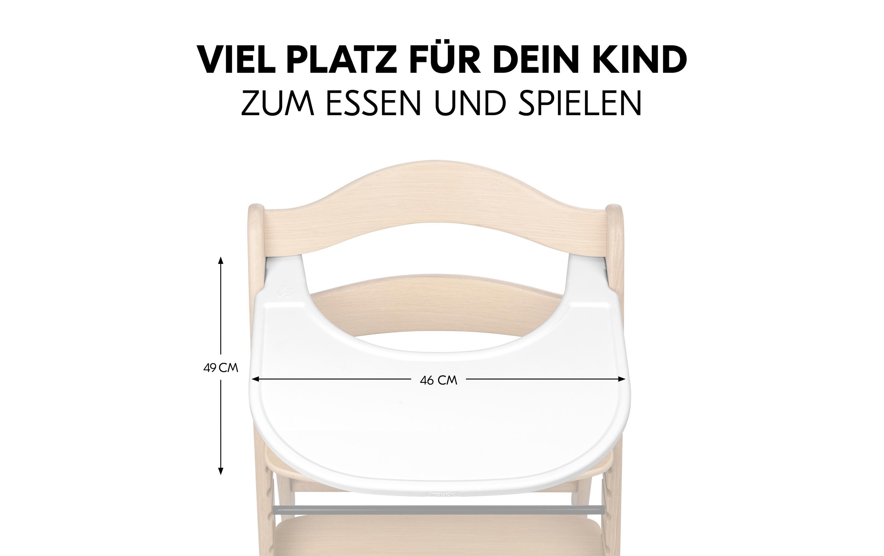 Essbrett Arketa Click Tray WhiteKlick-Essbrett für den Arketa Holzhochstuhl