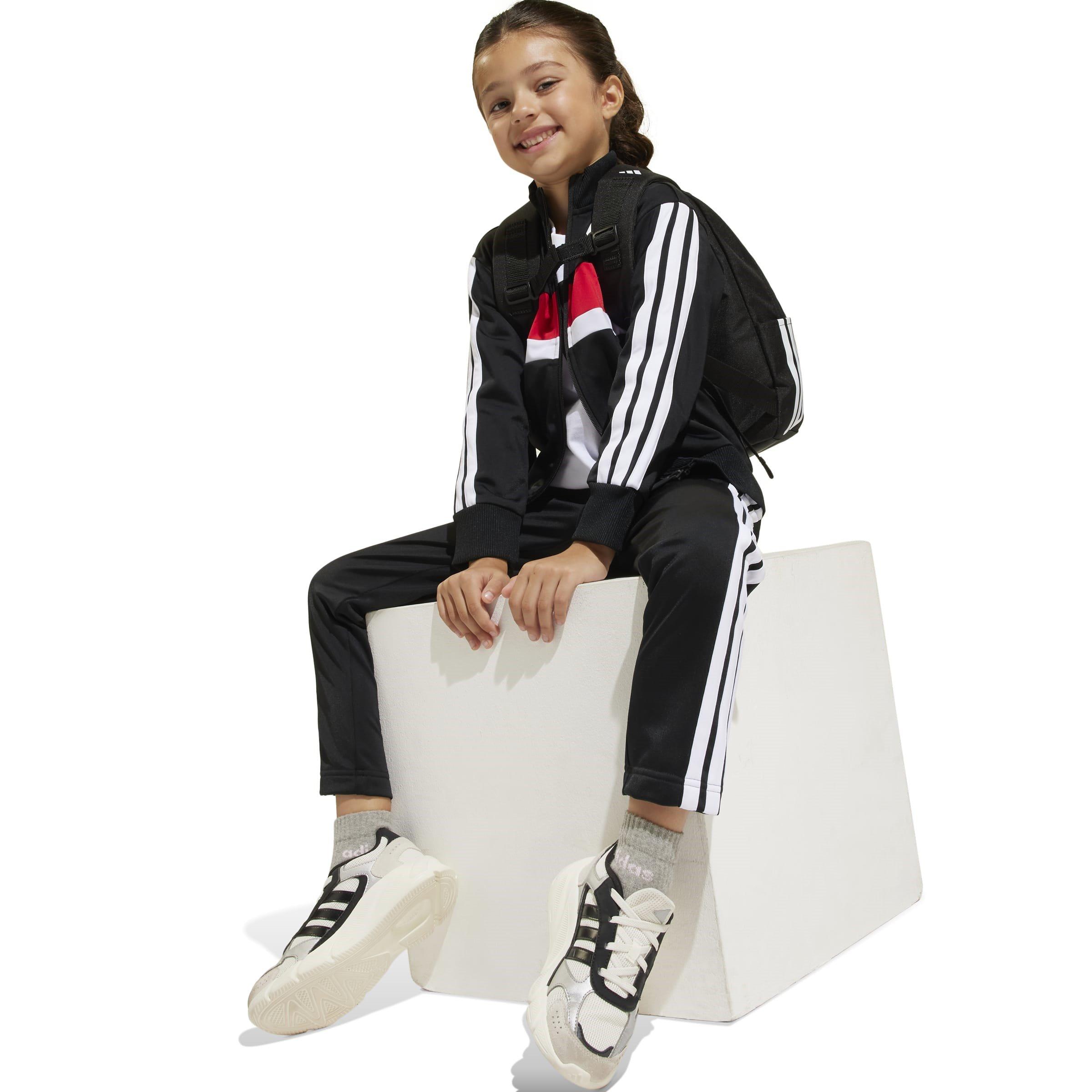 adidas Seasonal Essentials Tiberio 3 Stripes Tricot Track Suit Kids