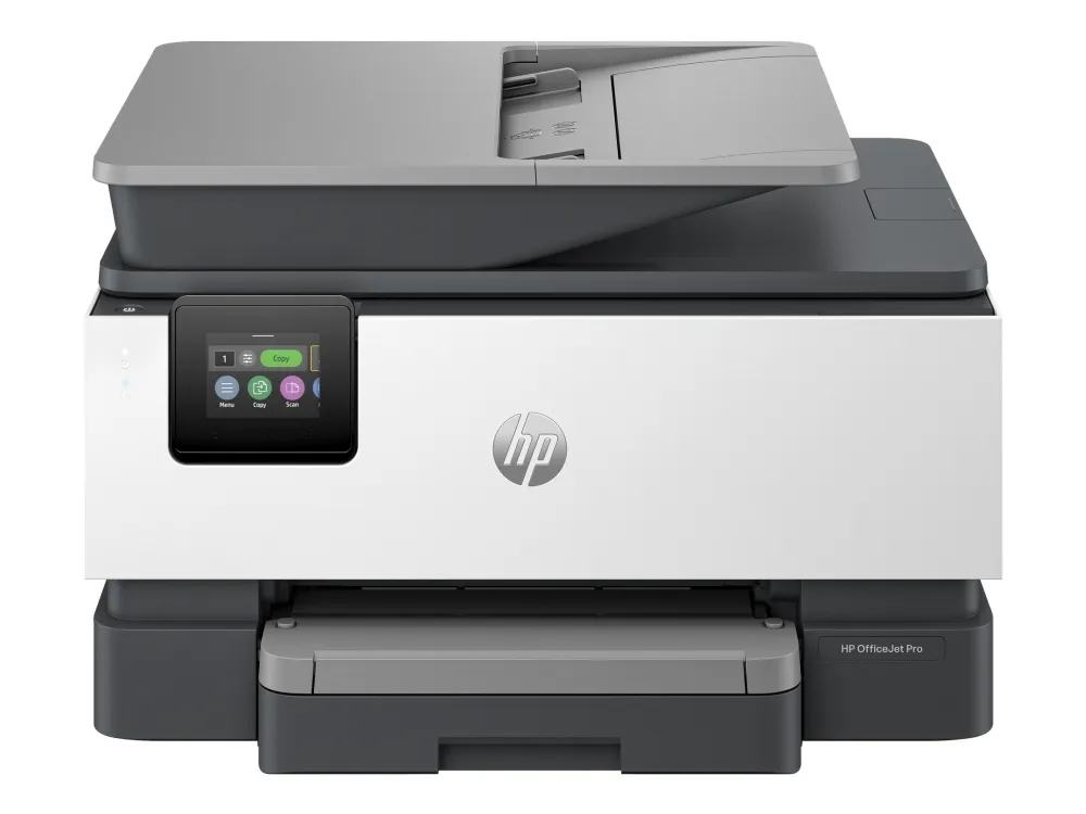 HP Officejet Pro 9122e All-in-One - Multifunktionsprinter - farve - blækprinter - Legal (216 x 356 mm) (original) - A4/Legal (medie) - op til 21 spm (kopiering) - op til 22 spm (udskriver) - 250 ark - 33.6 Kbps - Wi-Fi(ac), LAN, USB 2.0, USB 2.0 vært