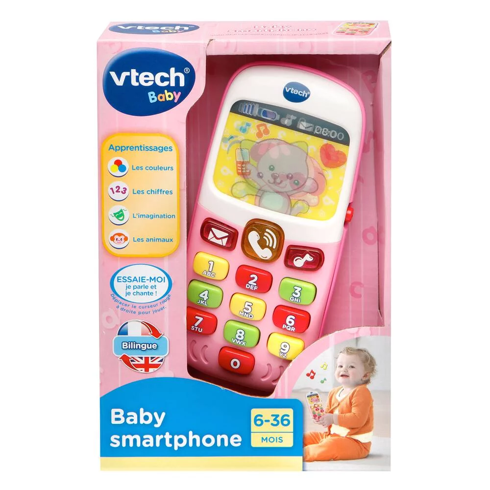 VTECH BABY - BABY SMARTPHONE BILINGUE ROSE
