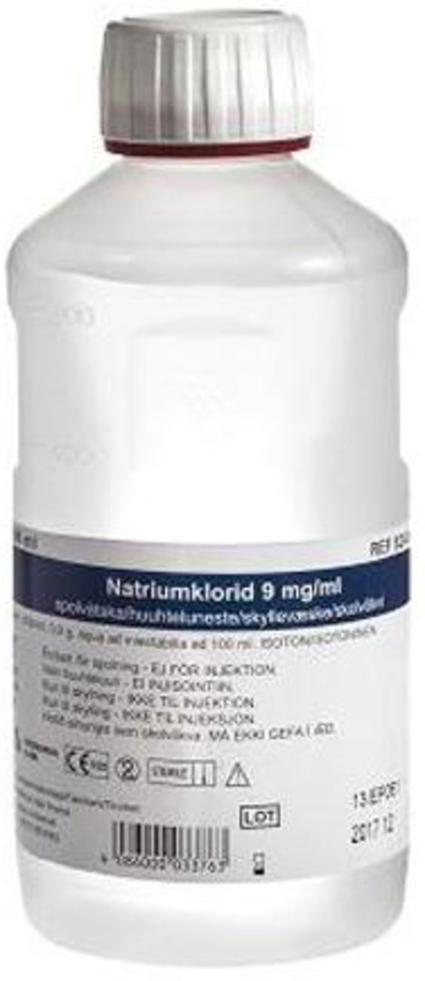 Natriumklorid Fresenius Kabi skyllevæske 9mg/ml helleflaske 500ml